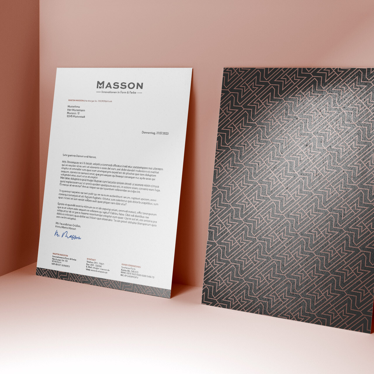 Masson – Geschäftspapier
